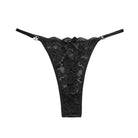 Plus size floral lace thong panties