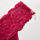 Plus size lace thong panties detail