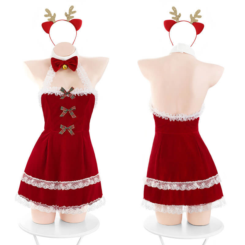 Plus size sexy christmas dress for femboy