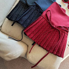 Polka dot pleated skirts