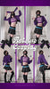 Femboy wear a cosplay astolfo purple outfits