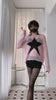 Femboy wear a thin pink sweater