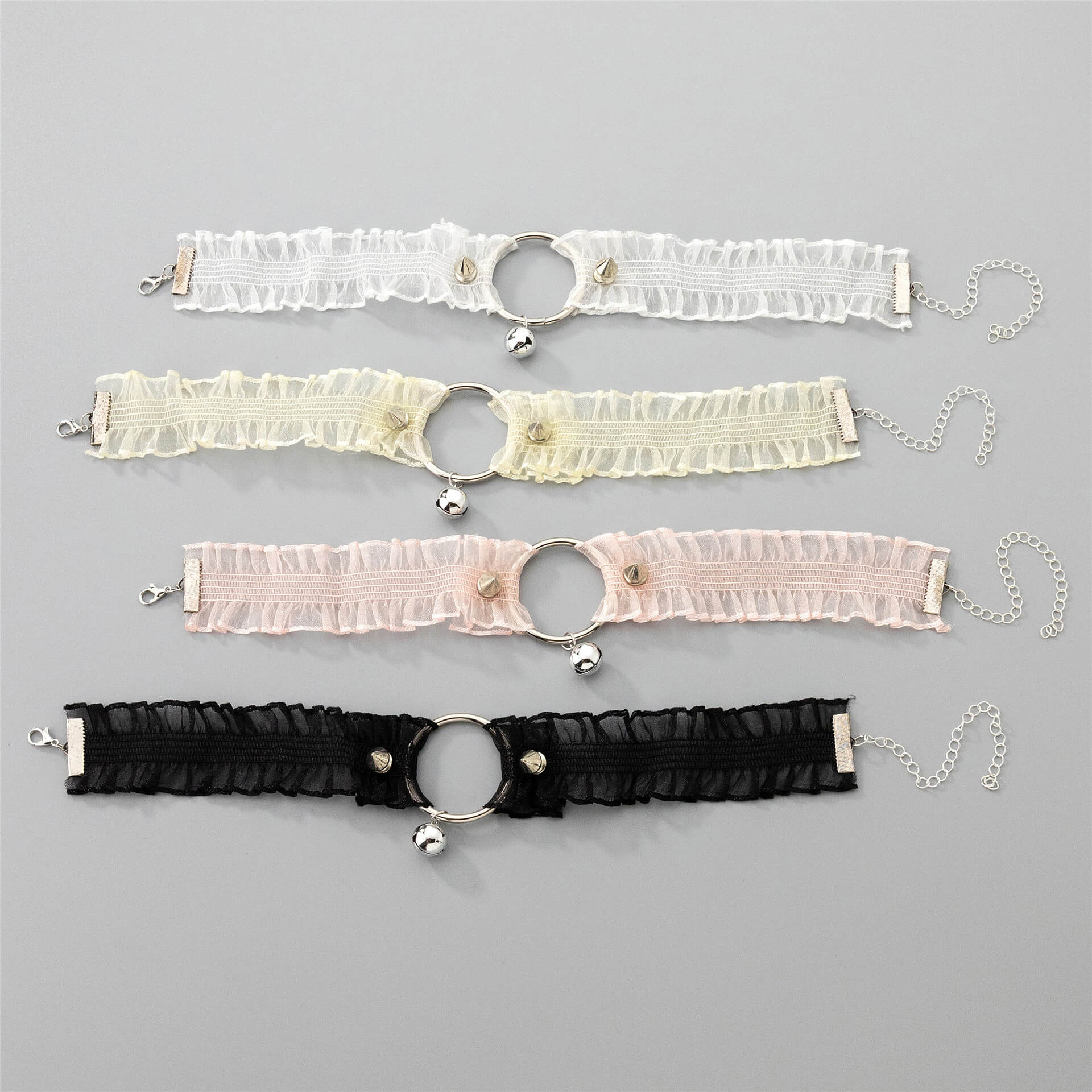 Punk Lace Choker With Bell - Femboy Fashion