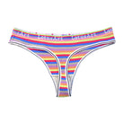 Rainbow Stripe Thong Panty - Femboy Fashion