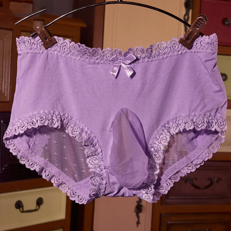 Sissy Sheer Mesh Pouch Panties - Femboy Fashion