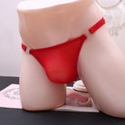 Red Femboy See Through Thong - Femboy Fashion