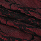 Red Gothic Corset Top Detail - Femboy Fashion