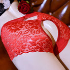 Lace Floral Crotchless Panty - Femboy Fashion