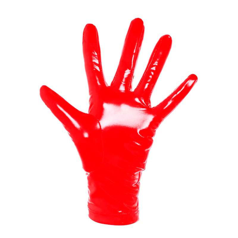 25cm Red Latex Gloves - Femboy Fashion