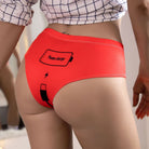 Red Please Charge Panties - Femboy Fashion