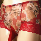 Sissy Oversize Floral Print Pouch Panties - Femboy Fashion