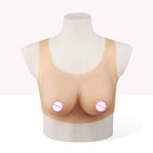 Round Neck Silicone Breast Form Vest Front - Femboy Fashion