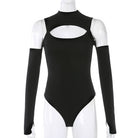 Sexy Long Sleeve Hollow Out Bodysuit for Femboy - Femboy Fashion