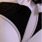 Sexy bunny crotchless lingerie botton detail