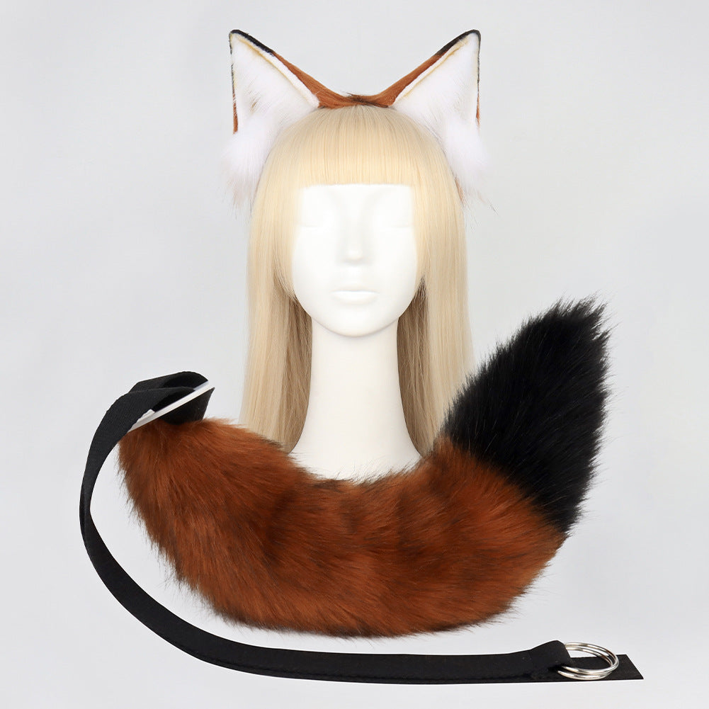 Cosplay Fox Ears And Tail Set - Femboy Fashion