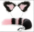 Fox Tail Butt Plug And Ears 2 Piece Set - Femboy Fashion