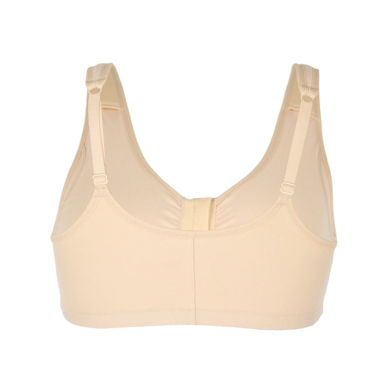 Cotton Front Closure Pocket Bra Back - Femboy Fashion