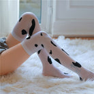 Cow Print Stockings - Femboy Fashion