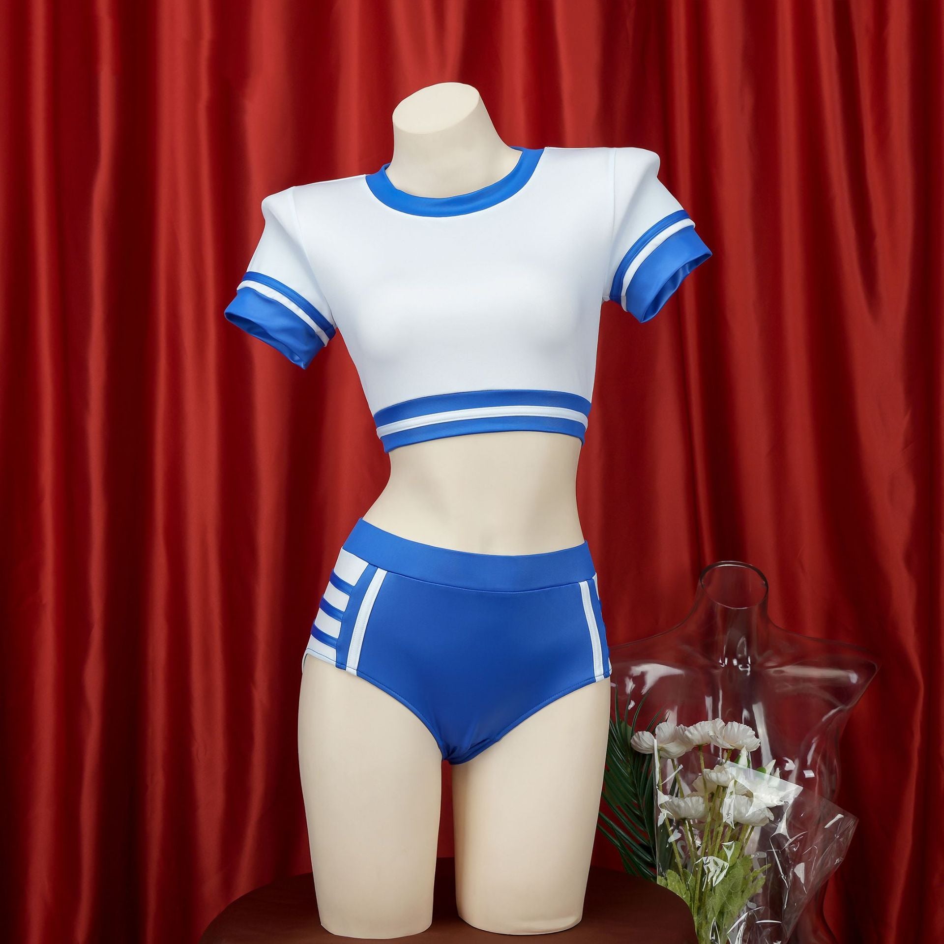 Crop Gymnast Lingerie Set - Femboy Fashion