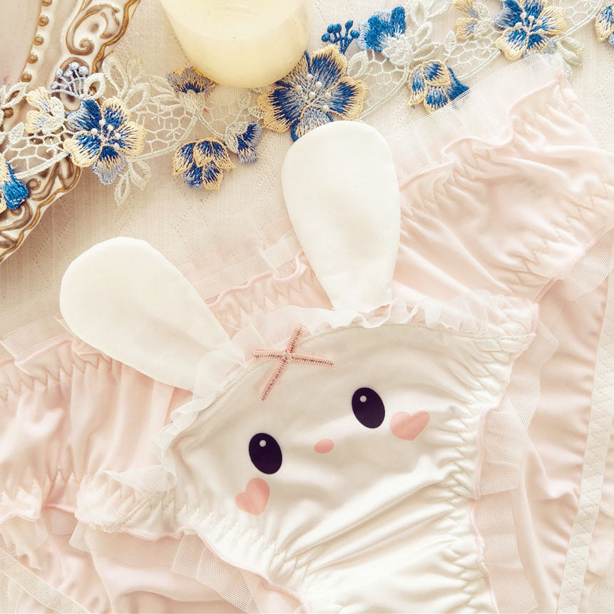 Cute Bunny Panties With Ears - Femboy Fashion