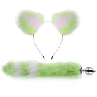 Fox Tail Butt Plug And Ears 2 Piece Set - Femboy Fashion