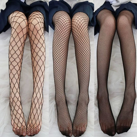 Black/ White Fishnet Pantyhose Set for Femboy - Femboy Fashion