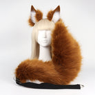 Brown Fox Ears And Tail Set - Femboy Fashion