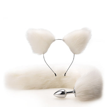 Femboy Fox Tail Plug + Ears Set