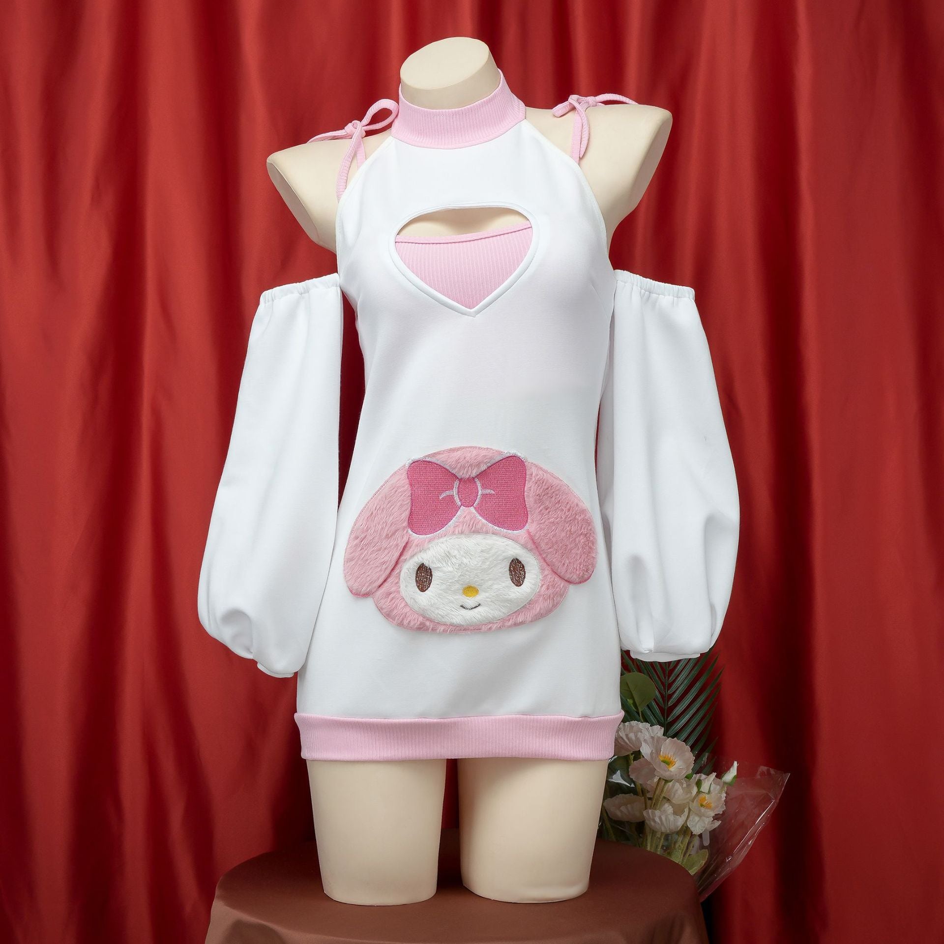 Halter Kawaii Bunny Lingerie - Femboy Fashion