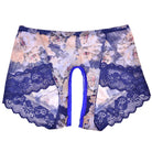 High Waist Floral Lace Crotchless Panty Front - Femboy Fashion