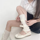 Knitted Leg Warmers With Bowknot - Femboy Fashion