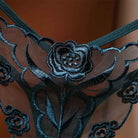 Sexy Loral Embroidery Thongs - Femboy Fashion