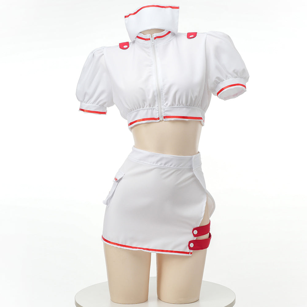 Sexy Nurse Lingerie Front - Femboy Fashion