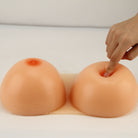 Oval Silicone Breast Forms With Straps - Femboy Fashion