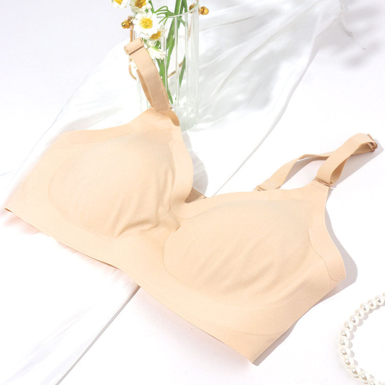 Nude Seamless Pocket Bra - Femboy Fashion