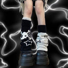 Skull And Crossbones Leg Warmers - Femboy Fashion