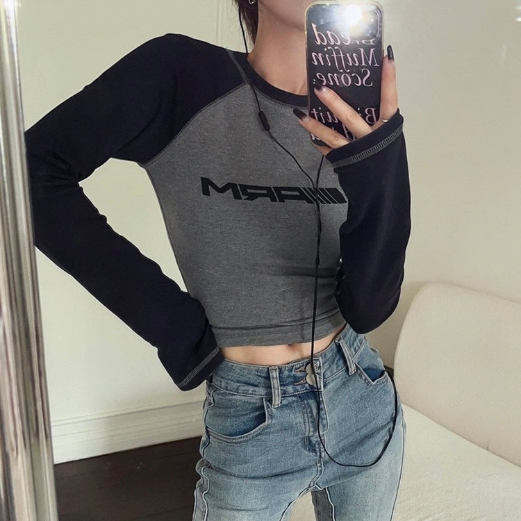 Slim Fit Crop Top Long Sleeve - Femboy Fashion