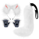 Fox Ears And Tail With Gloves Set - Femboy Fashion