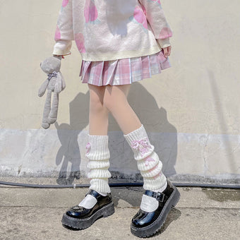 Femboy Lace-Up Leg Warmers