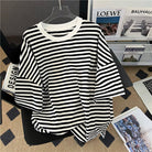 Short Sleeve Black And White Striped T-shirt