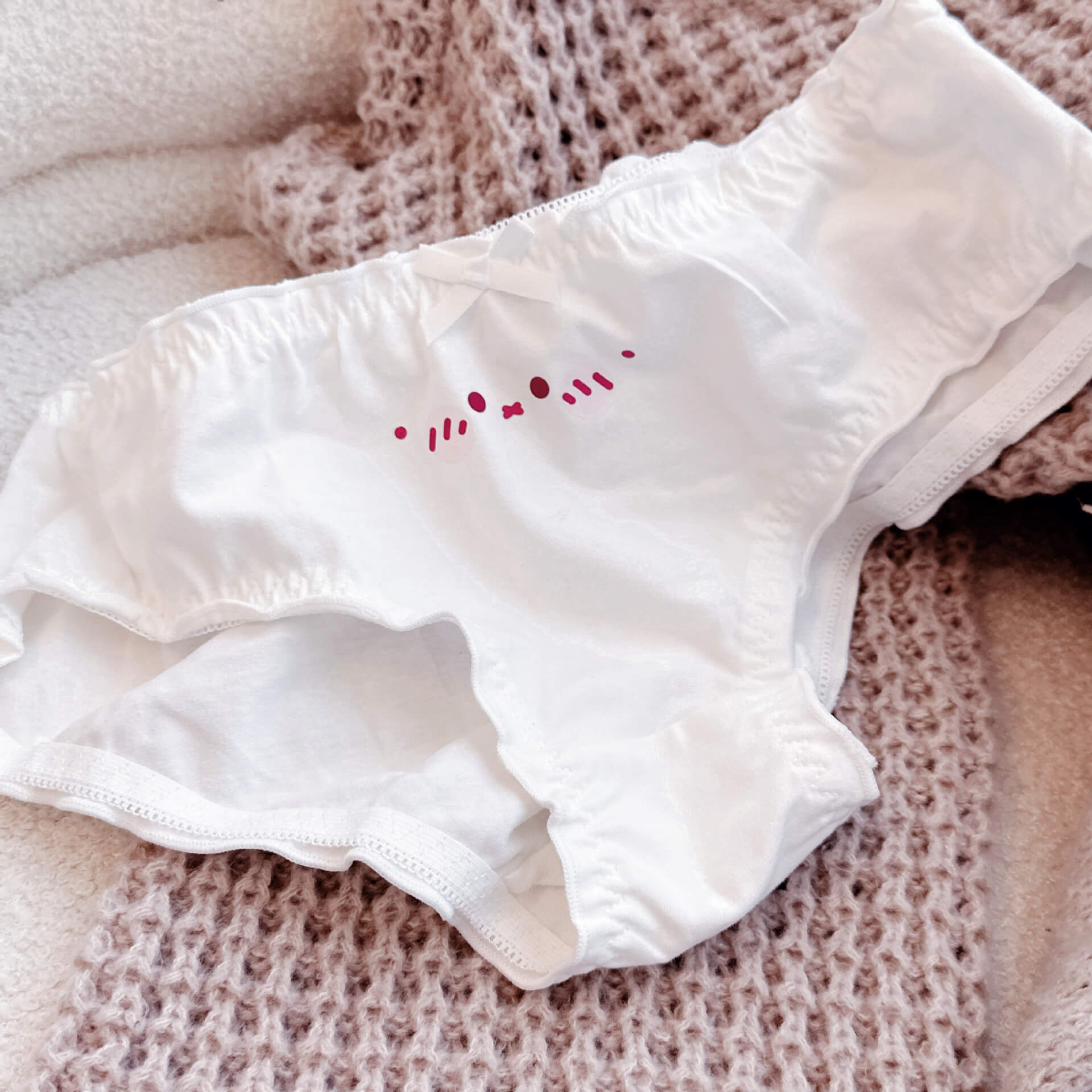 Cute kaomoji panties for femboy