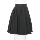 Black High Waist Pleated Skirt - Femboy Fashion