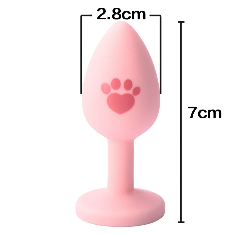 Silicone butt plug with bell size