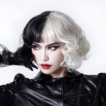 Black-White Cosplay Femboy Wig