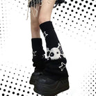 Skull And Crossbones Leg Warmers - Femboy Fashion