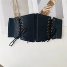 Black Corset Waist Belt - Femboy Fashion