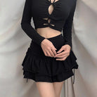 Black Goth Skirt - Femboy Fashion