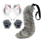 Fox Ears And Tail With Gloves Set - Femboy Fashion