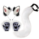 Fox Ears And Tail With Gloves Set - Femboy Fashion