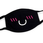 Kawaii Anime Black Face Masks - Femboy Fashion